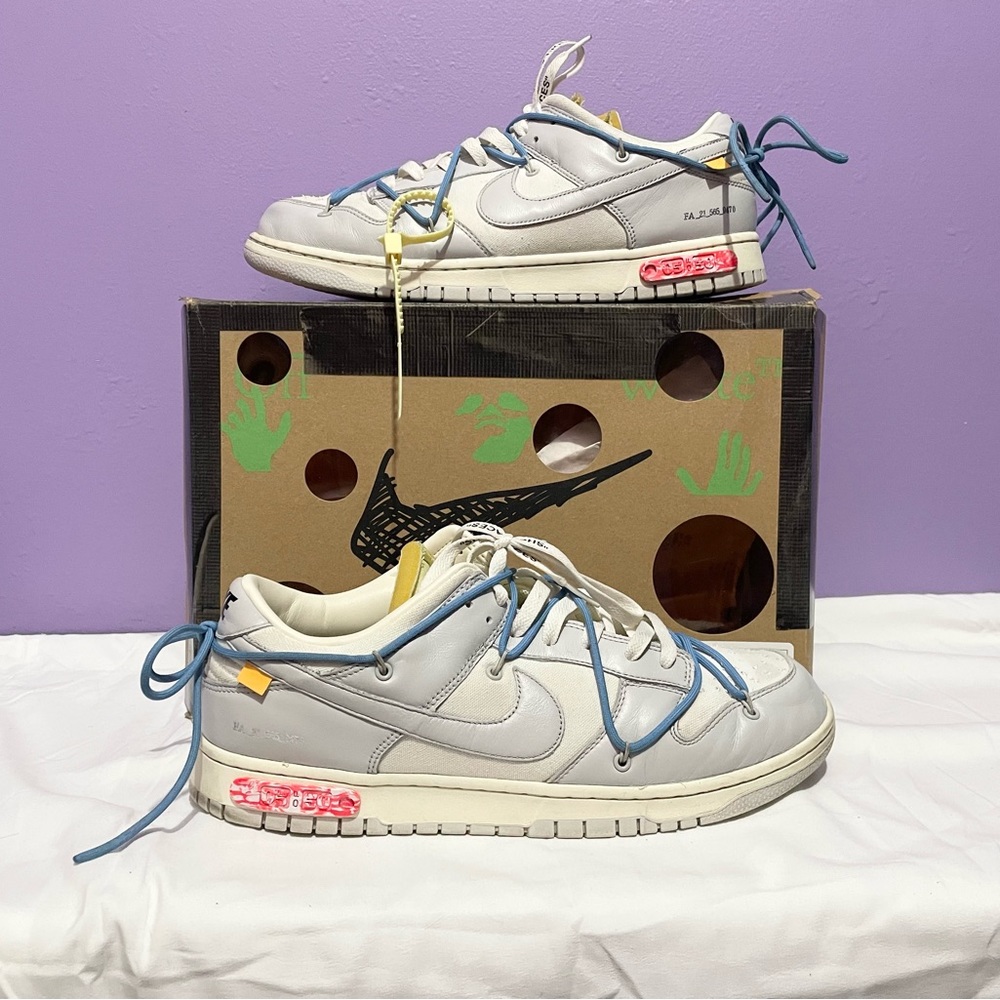Dunk low off white lot 05/50 size 13
